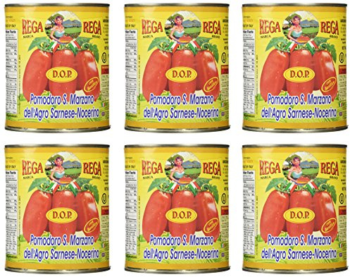 San Marzano Dop Authentic Whole Peeled Plum Tomatoes (6 Pack), 1.75 Pound (Pack of 6)