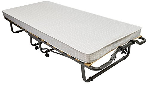 Veraflex 270/80x200 COV Gästebett, 200 x 80 x 39 cm, Metall Rahmen anthrazit, Matratze hellgrau incl. Schutzhülle | 80x200cm inkl Schutzhülle 10,5cm dicke Schaumstoff Matratze platzsparend zusammenklappbar Metallrahmen 4 Rollen Colonia