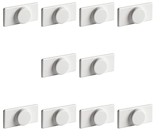 Ventanara® Magnethalter Rollo ohne Bohren Weiß 10er Set