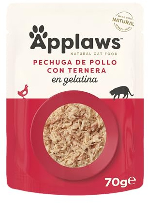 Applaws Natural Cat Food, Chicken with Beef in Jelly Pouch, 70 g (Pack of 16)