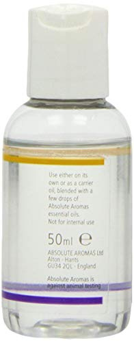 Absolute Aromas Fractionated Coconut Oil 50ml - 100% Pure, Unscented and Natural Carrier Oil - For Massage, Aromatherapy and Blending Essentials Oils - Use on Hair and Skin