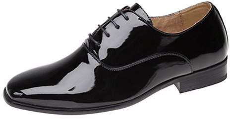 Herren-Abend-/Uniform-/Oxford-Schuhe, Schwarz , Schwarz - schwarzer lack - Größe: 44
