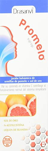 Promelo Jarabe Balsamico Drasanvi con Propolis y Zinc 250ml Sin Gluten | Con Propolis, Semilla de Pomelo, Vitamina C, Zinc y Cobre, Ayuda al Sistema Inmunitario Diario, Sin Gluten y Vegano