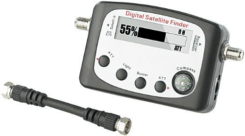 esoSAT Pointeurs Satellites - chercheur de Satellites: chercheur de Satellite numérique avec Boussole, Affichage LCD et Signal sonore (Assis jauge, Assis Boussole, Antenne)