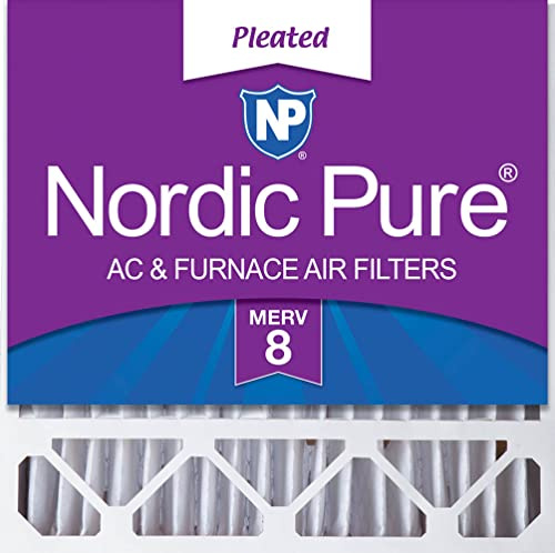 Nordic Pure 20x20x5 (Actual Size: 19 5/8 x 19 7/8 x 4 3/8) Honeywell/Lennox Replacement MERV 8 Air Filter 1 Pack
