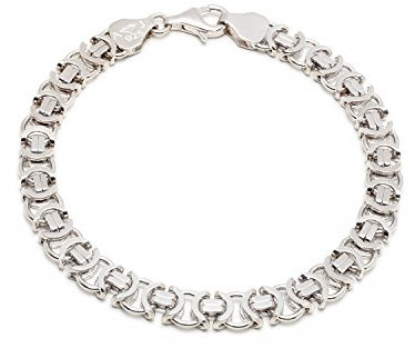 925 Silberarmband: Königarmband flach Silber 7mm 21cm - KAFLRH-70-21
