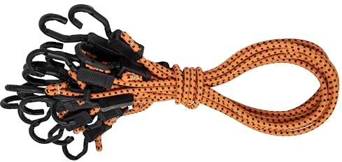 Kotap MABC-36 All- Purpose Adjustable Bungee Cords with Hooks, 36-Inch, Orange/Black, 10 Count