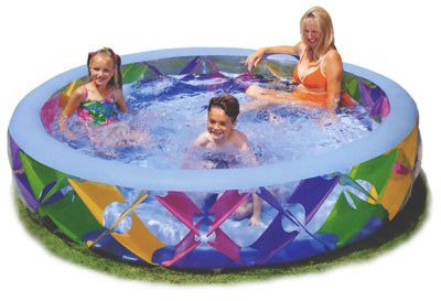 Intex 56494 Planschbecken Swim Center Pinwheel, aufblasbar, 229 x 56 cm