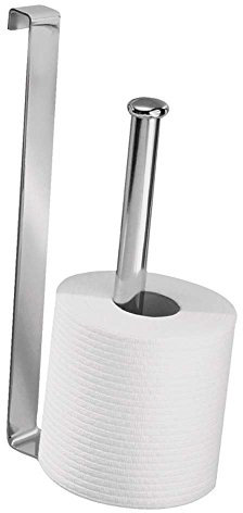 iDesign Classico Portarotoli da Serbatoio, Metallo, Argento, 19.75x16.5x61.75 cm