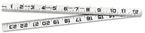 Lufkin 86 3/4-Inch by 2-Feet Steel Blacksmith-Feet Rule