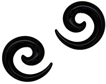 Soul-Cats 2er Set Dehnschnecken Dehnspirale Schnecke Dehner Spirale Tunnel 2 3 4 5 6 8 10