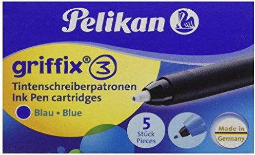 Pelikan griffix Tintenroller-Patronen, Tinte blau, löschbar, 5 Stück | Pelikan griffix Tintenroller-Patronen, Tinte blau, löschbar, 5 Stück