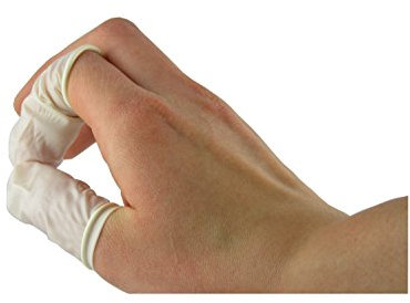 Fingerlinge LATEX Größe 3/M bis 5/XL auswählbar, 200 Stück Schutzkappen für Kosmetik Medizin (Gr. 3 = M) (Gr. 3 = M)