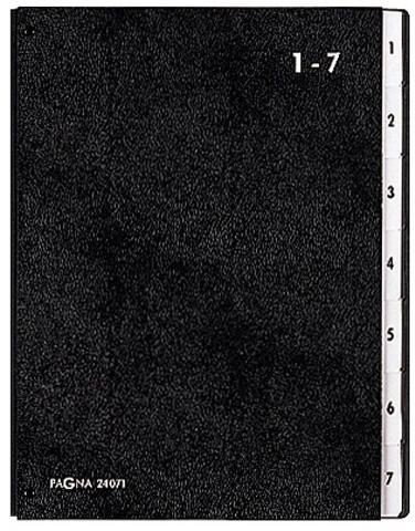 Pultordner 1-7 schwarz PAGNA 24071-04 Hartpappe 7tlg
