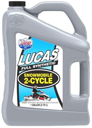 Lucas Oil 10847 Synthetic 2-Cycle Snowmobile Oil - 1 Gallon