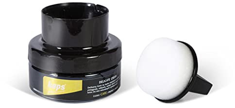 Kaps Professional Schuhpflege Delicate Cream mit Schaumaplikator - Schuhcreme & Pflegemittel zur Reinigung und Auffrischung von Naturleder und Synthetik (50ml) (121 - Himmelblau)
