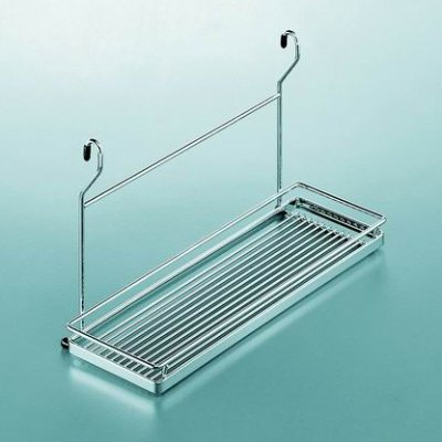 LINERO K 16 Mehrzweckablage chrom matt Höhe 150 mm für Relingsystem