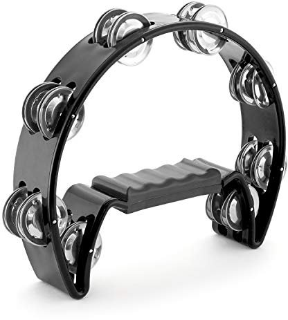 TIGER TAM14-BK Half Moon Tamburin - Schwarz