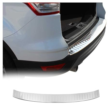 OMAC Ladekantenschutz für Ford Kuga 2012-2019 Edelstahl Chrom | Stoßstangenschutz, fahrzeugspezifische Passform