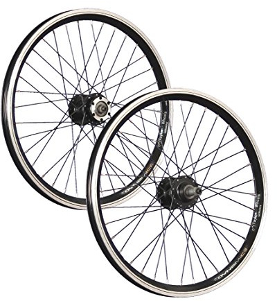 20 Zoll Laufradsatz Dynamic4 Hohlkammer 6 Loch Disc schwarz 5-8