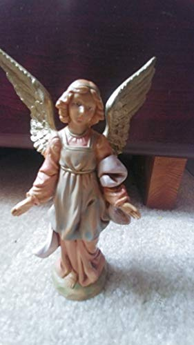 Fontanini by Roman Inc., Standing Angel, 5 Angels Collection, Nativity Figure and Accessories, Hand Sculpted and Painted