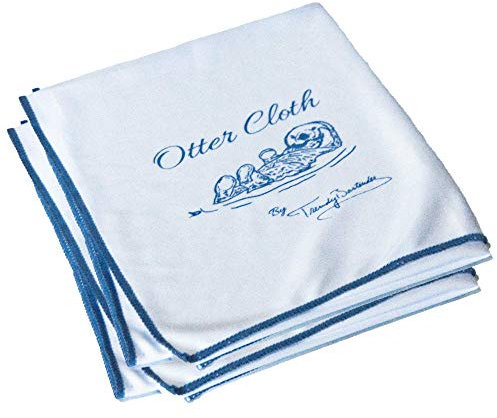Extra Large Microfiber Glass Polishing Cloth (2 Pack) – 65x50 cm – Premium Quality Lint-Free Cleaning Cloth for Stemware, Windows, Etc – Bar Towel for Streakfree Results (White)
