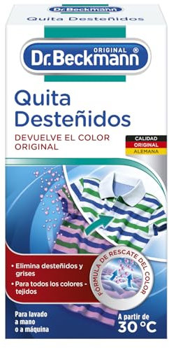 Dr. Beckmann Quita Desteñidos | Elimina con eficacia las manchas y decoloraciones de la colada | Restaura los colores originales | 75 g