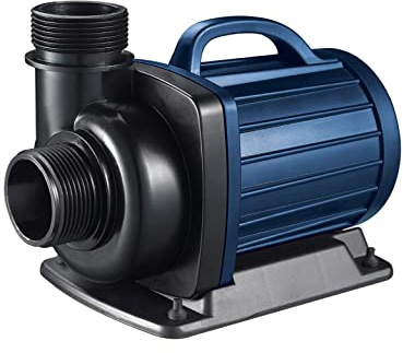 AquaForte DM 12 000 lågvolt, 12 volt, 90 watt, dammpump, flödeshastighet 12 000 liter per timme, flödeshöjd 5,5 meter, automatiskt torrkörskydd, kabellängd 10 meter