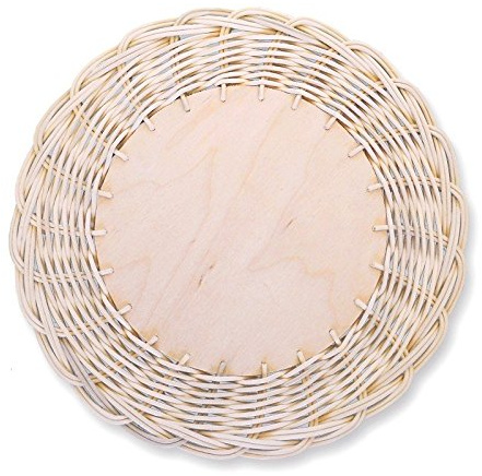 Zita's Creative Bastelset - Topfunterlage/Gewebtes Bild, Flechten, Korbflechten, Schilf Set, Peddigrohr, Flechtmaterial, Flechtset, Rattan