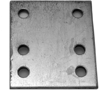 Maypole 232 4 inch 6 Hole Drop Plate Zinc Plated