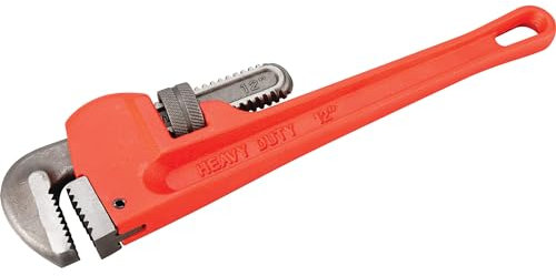 Performance Tool W1133-12B Heavy-Duty Adjustable Straight Pipe Wrench, 12-inch