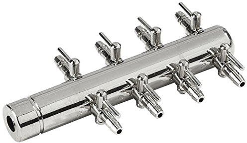 FIAP AIR ACTIVE Distributor 8 x 6 - Luftverteiler - 8 Abgänge 4 mm - Eingang 18 mm - Luftausströmer - Verteiler - aus Metall - Teichbelüftung - Zubehör