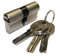 Iseo 8020614048733 Profilzylinder R6 Europea MM.40 (30+10), silber