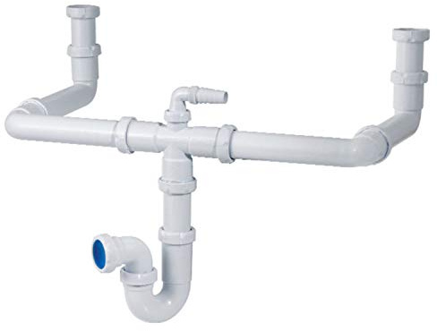 Jimten s-306 - Sifon doble s306 curvo toma electrodomesticos 1.1/2