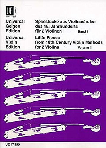 UNIVERSAL EDITION VARIOUS LITTLE PIECES VOL.1 - 2 VIOLINS Partition classique Cordes Violon