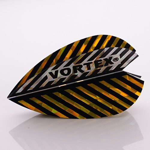 3-ER SETS VORTEX DARTS FLIGHTS SILBER-GOLD
