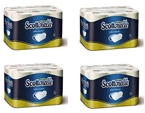4 x SCOTTONELLE Carta Igienica 12 Rotoli