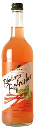 James White Rhubarb Refresher Juice 750 ml (Pack of 6)