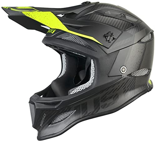 Just 1 Helmets 609230120100102, Casco da Downhill/MTB/Enduro Unisex – Adulto, Nero/Giallo, XS