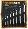 Tolsen Set di chiavi ad anello doppie, 8 pezzi CRV Offset Ring Wrench Set - Metrico 6-22 mm