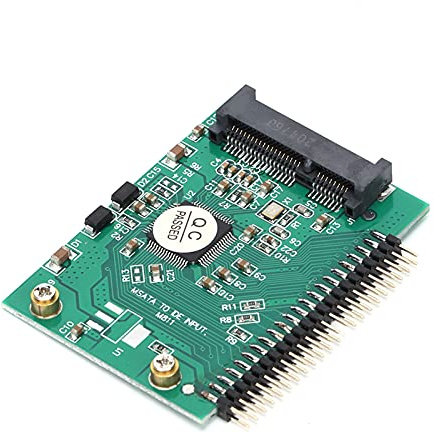 44pin Standard Male IDE Connector Cards for MSATA SSD, Laptop 1.8in IDE PCI E SSD Hard Drive Adapter Card, Compatible for DOS/Win3.1/NT4/98SE/ME/2000//XP/Vista/UNIX/Linux