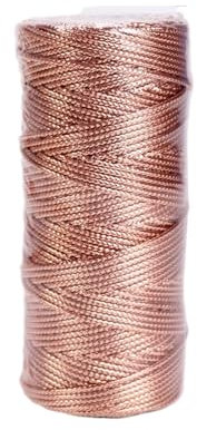 Cordel 100M Cord Rope Sparkle Thread Ribbon Wrap Thread Tag Cord Braids Hair Cords Hanging Christmas Wrapping Gifts Hilos Cordón (Color : Rose Gold, Size : 1.5mm)