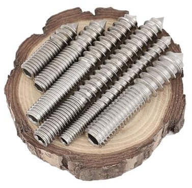 CHATROOM 304 Edelstahl-Holzschraube, Innensechskant, Doppelkopf, spitzer Schwanz, Gewinde, selbstschneidende Schraube mit einem Ende, M4-M12 (Size : M8-70 2pcs)