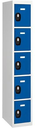 Générique Vestiaire Colonne 5 Cases - Elément départ (Bleu)