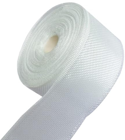 Glasfasermatte Glasfasergewebe 5cmx26m Glasfaserband Glasfaser-Gewebeband | Glasfasermatten Fein Armierungsgewebe Fiberglass Tape epoxidharz Isolierung Reparatur Verstärkung Dauerhafz Abgedichtet