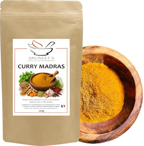AROMATA - Curry Madras en polvo – Origen India - 200 g