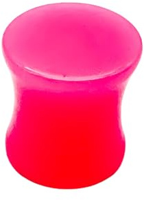 beyoutifulthings 1 Ohr-Plug Acryl Ohr-Piercing Ohr-Schmuck Tunnel Saddle-Plug Sattel-Verschluss 3-25mm