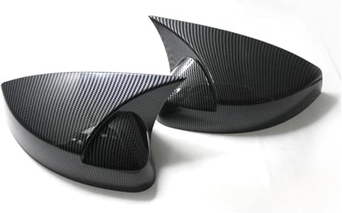 KLBVFDYAN 2 Stück Auto Spiegelkappen für Audi A3 S3 8V RS3 2013-2019, Links Recht Auto Spiegel Abdeckung Ersatzspiegelabdeckungen Gehäuse Zubehör,A/Carbon Fiber Pattern