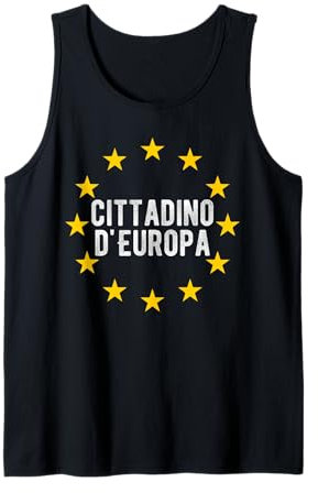 Bandiera UE - Amo l'Europa Unione europe Canotta