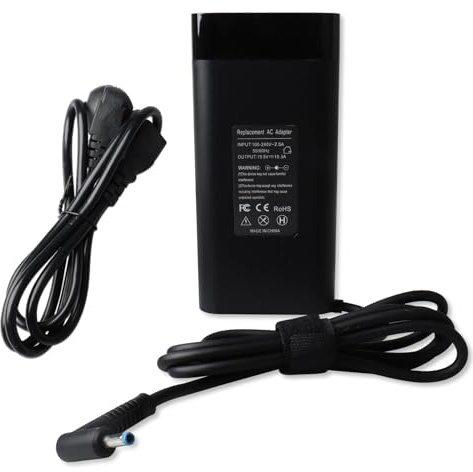 MXJFYY 200W Laptop Charger for HP Pavilion Gaming 15 17 Omen 15 17 Zbook 15 17, Power Supply for Victus 15 16 Envy 15 2020 L00818-850 TPN-DA10 TPN-LA20 TPN-LA21 L73385-001 ADP-200HB B【4.5 * 3.0mm】